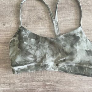 Lulu flo y bra- green tie dye- size 6